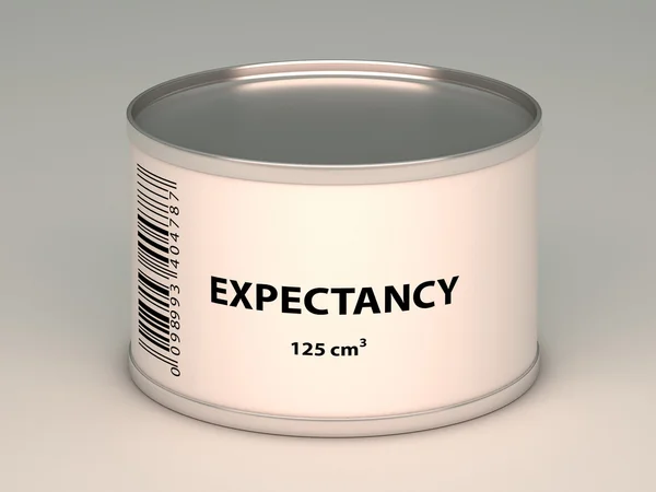 Bank with expectancy title — Stock Photo, Image