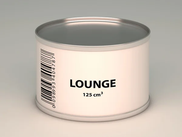 Bank with lounge title — Stock Photo, Image