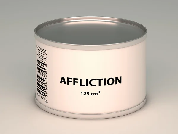 Bank with affliction title — Stock Photo, Image