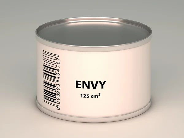 Bank with envy title — Stock Photo, Image