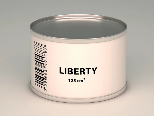 Bank with   liberty title — Stock Photo, Image