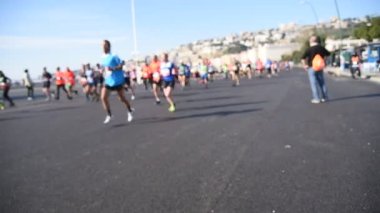 Napoli İtalya, 27 Şubat 2022 Yarı Maraton