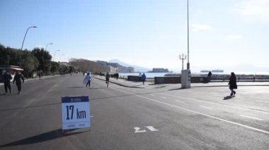Napoli İtalya, 27 Şubat 2022 Yarı Maraton