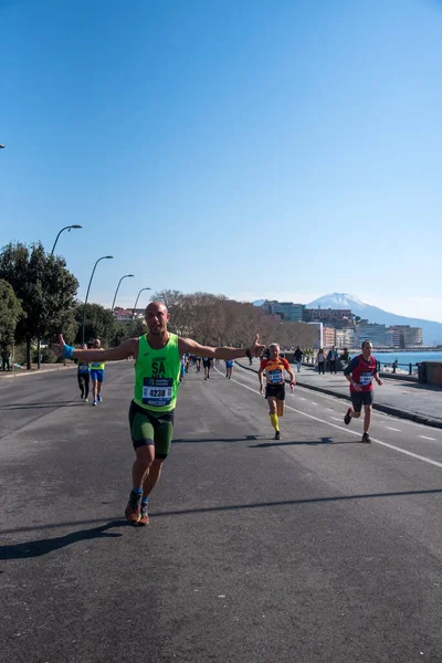 Neapel Halbmarathon Vom Februar 2022 Italien — Stockfoto