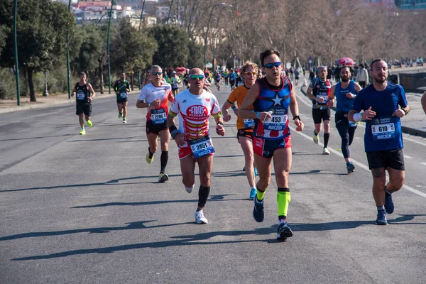 Nápoles Meia Maratona Fevereiro 2022 Itália — Fotografia de Stock