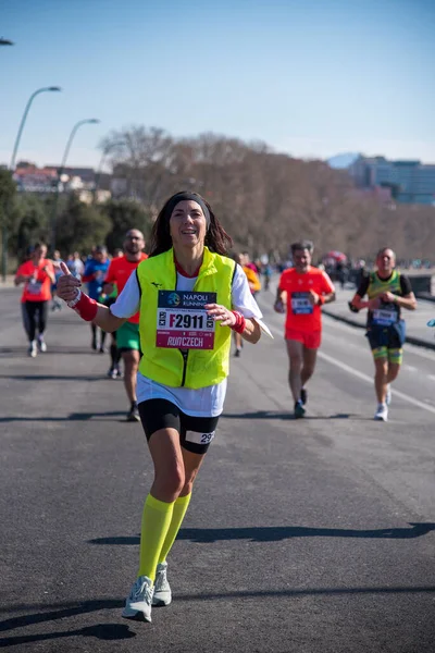 Mezza Maratona Napoli Del Febbraio 2022 Italia — Foto Stock