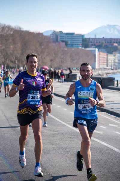 Neapel Halbmarathon Vom Februar 2022 Italien — Stockfoto