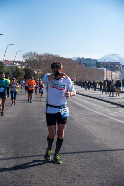 Neapel Halbmarathon Vom Februar 2022 Italien — Stockfoto