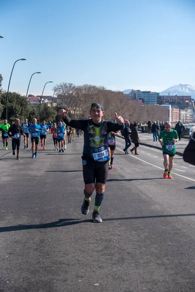 Napoli Şubat 2022 Talya Yarı Maratonu — Stok fotoğraf
