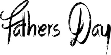 Beyaz arkaplanda babalar günü metin işareti illüstrasyonu