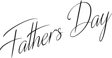 Beyaz arkaplanda babalar günü metin işareti illüstrasyonu