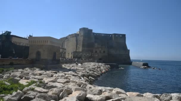 Beautiful Harbor Port Mediterranean Sea Naples — Vídeo de Stock
