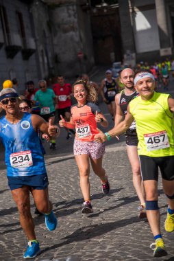 Napoli, İtalya - 5 Haziran 2022 - Telethon için Yaşam Yolu 2022.