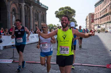 Napoli, İtalya - 5 Haziran 2022 - Telethon için Yaşam Yolu 2022.