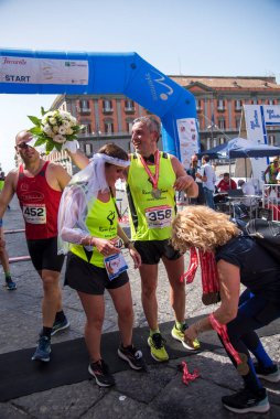 Napoli, İtalya - 5 Haziran 2022 - Telethon için Yaşam Yolu 2022.