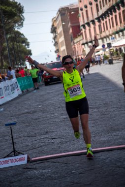 Napoli, İtalya - 5 Haziran 2022 - Telethon için Yaşam Yolu 2022.