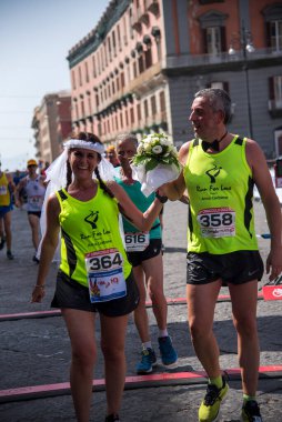 Napoli, İtalya - 5 Haziran 2022 - Telethon için Yaşam Yolu 2022.