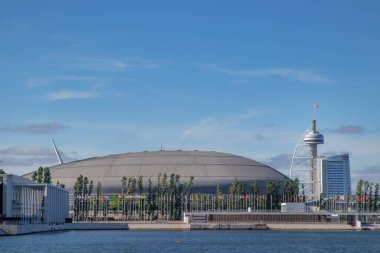 Lizbon 'daki Atlantik Pavyonu, Parque das Naes' in LISBON / PORTUGAL-15MAY2021-View.
