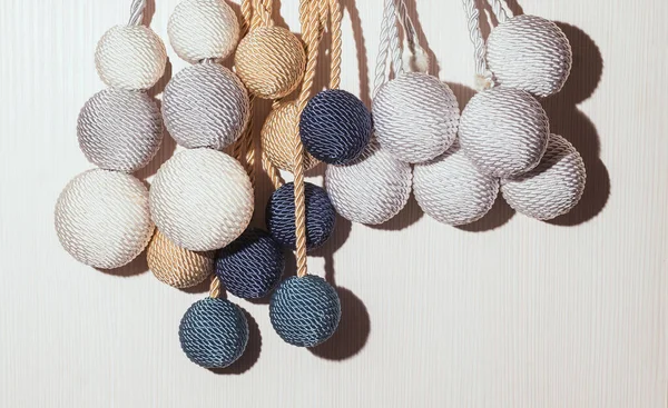 Pendentifs Tressés Avec Frange Pour Rideaux Différentes Couleurs — Photo