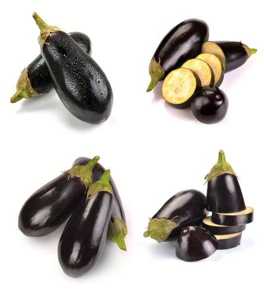 Aubergine och skivor — Stockfoto