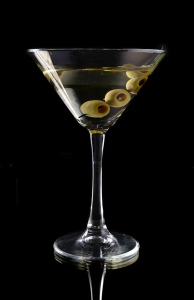 Martini with olives — Stock Photo, Image