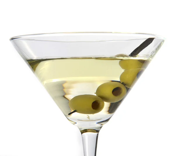 Martini z oliwkami — Zdjęcie stockowe