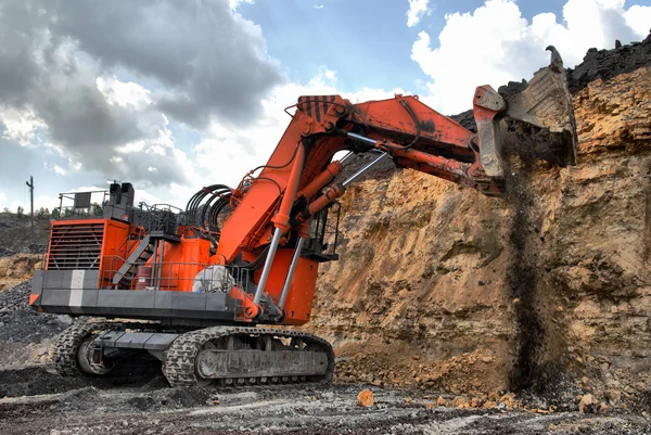 Stora muddra gräver jorden — Stockfoto