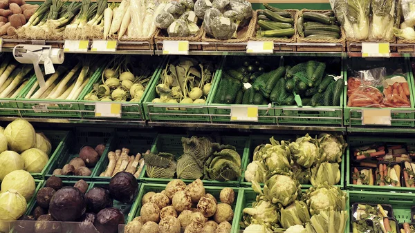 De nombreux légumes écologiques différents — Photo