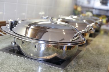 Açık büfe - bir lokantada yemek seçimi