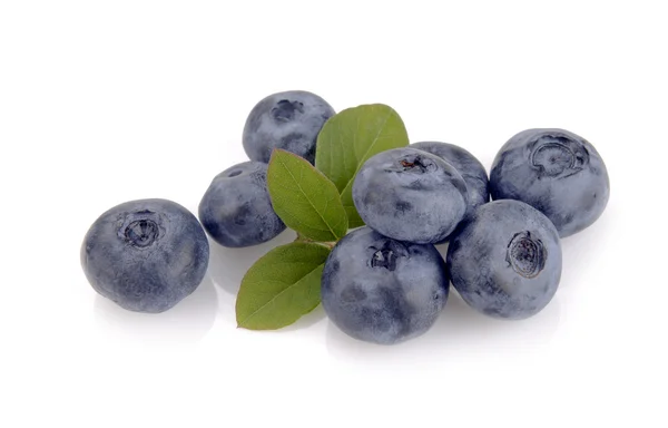 Blueberry and green leaves — Stock Photo, Image