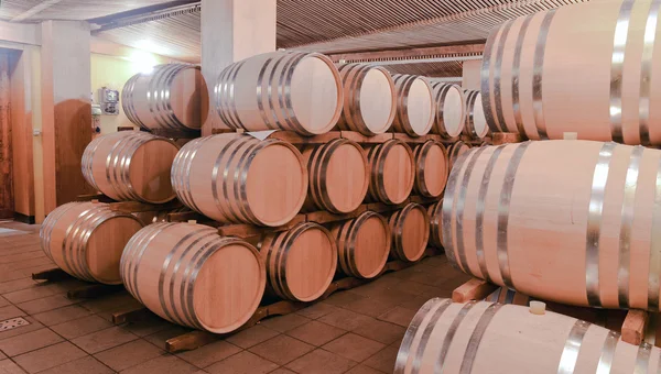 Barrels of wine — Stock Photo, Image