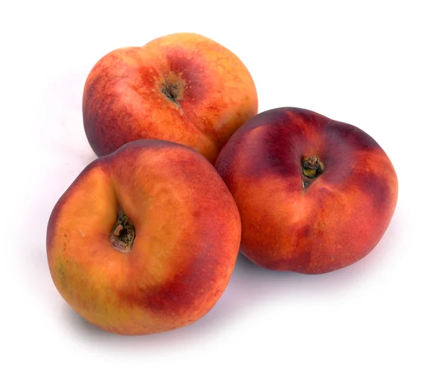 Chinese flat peaches nectarine — Stock Photo, Image