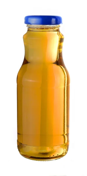 Grape juice in a little glass bottle — Stock Photo, Image