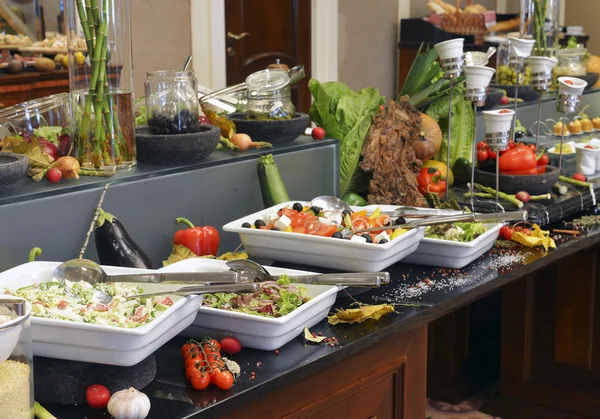 Smorgasbord - food choice in a restaurant — Stock Photo, Image