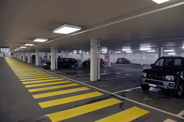 Panorama of underground parking — Stock Photo, Image