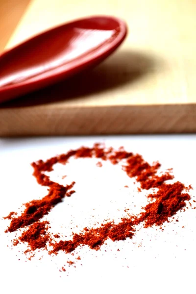 kırmızı biber kalp