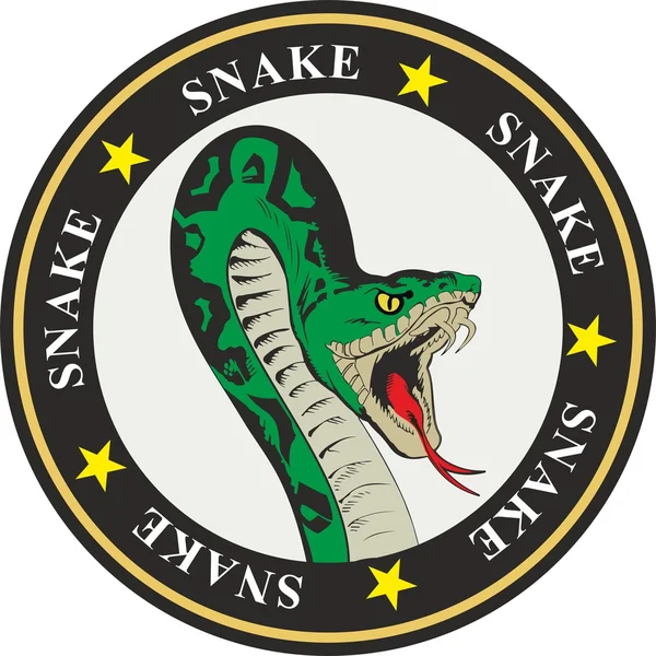 ヘビの紋章 — ストックベクタ