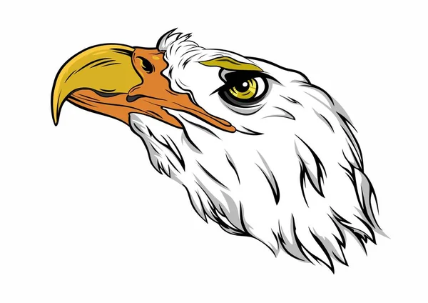 Mascotte Head Eagle — Stock Vector