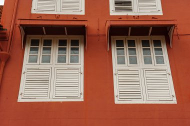 stadthuys Hollandalı binada malacca, malaysia