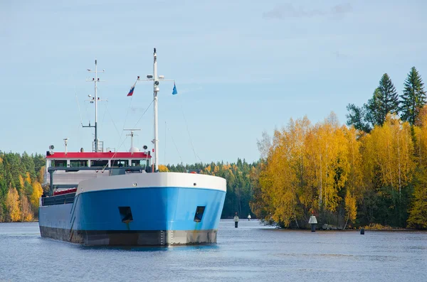 River Cargo Ship — Stock Photo, Image