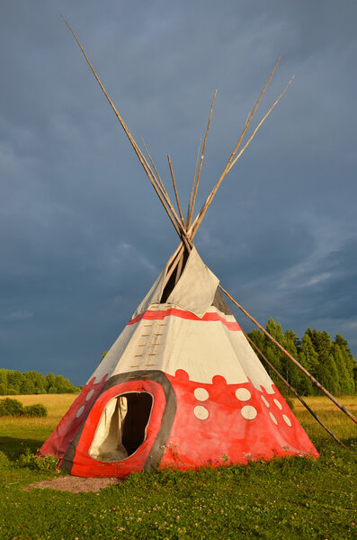 Colored wigwam