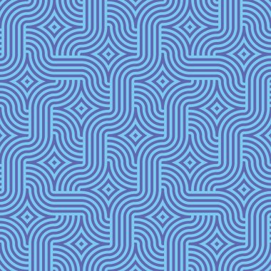 Birbirine dolanmış çizgilerin soyut modern geometrik deseni 