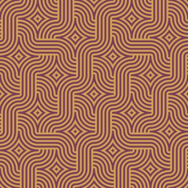 Birbirine dolanmış çizgilerin soyut modern geometrik deseni 