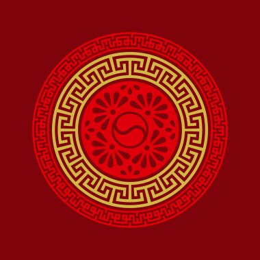 Kore 'nin vektör sınırları. Asain deseni, desen doluyor