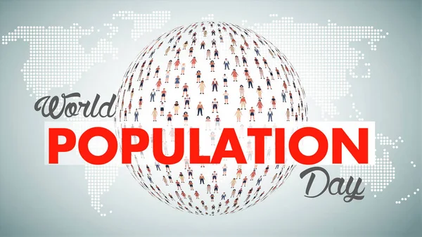 Journée Mondiale Population Juillet — Photo