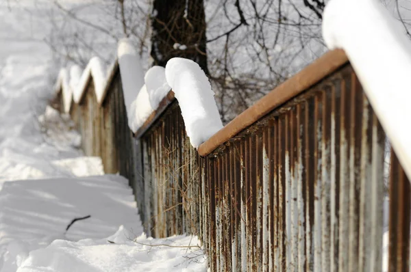 Old iron handrail — Stock Photo, Image