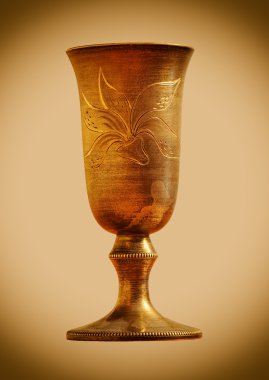 eski metal bardağı