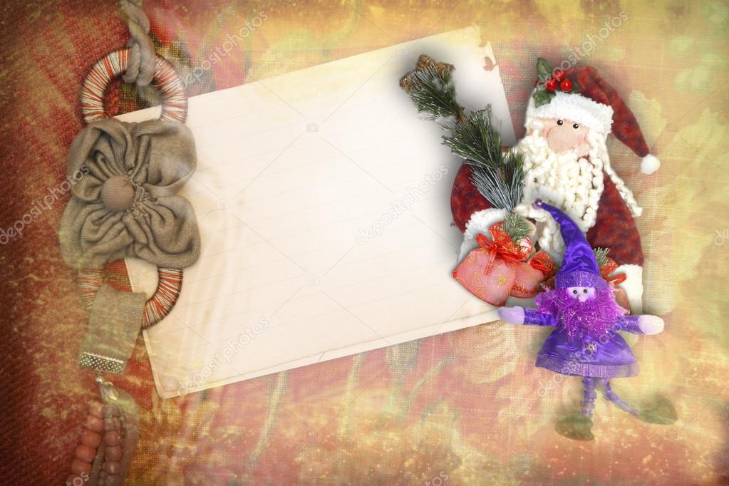 Carte De Noel Vintage Avec Espace Pour Le Texte Image Libre De Droit Par Risia C