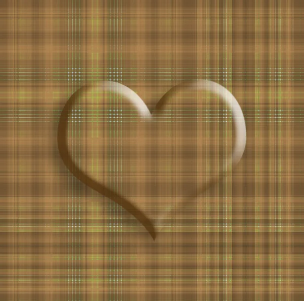 Plaid amantes tarjeta — Foto de Stock