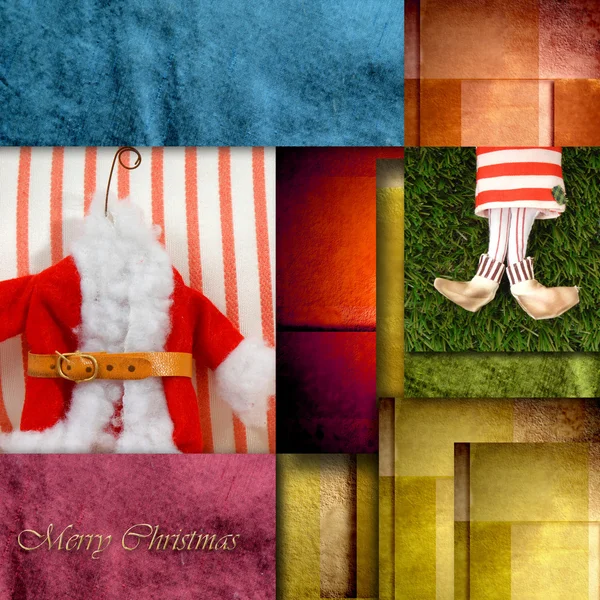 Snowman Natale cartolina postale — Foto Stock